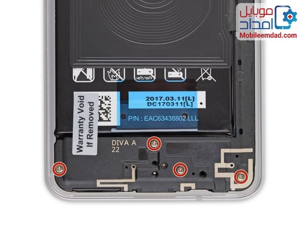 آموزش تعویض دوربین گوشی LG G6