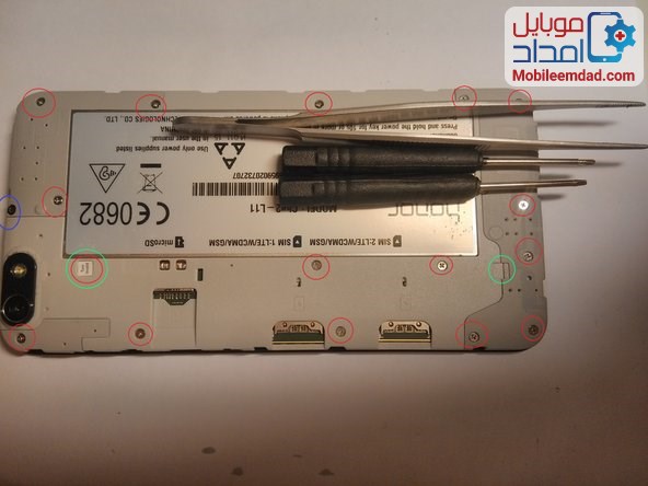 نحوه تعویض صفحه نمایش موبایل هواوی 4X